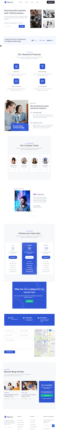 Agency - Tailwind CSS Agency Site Template